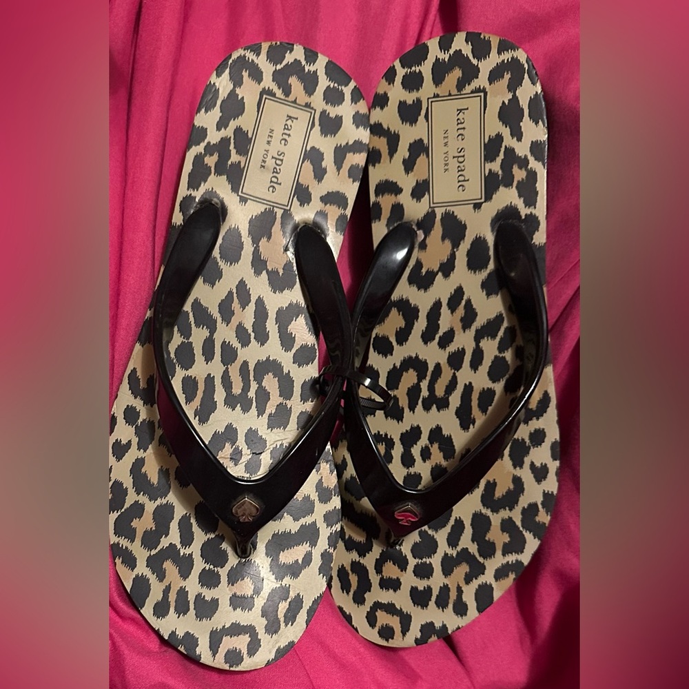 Kate Spade ♠️ New York Rhett Black Leopard Print Sandals